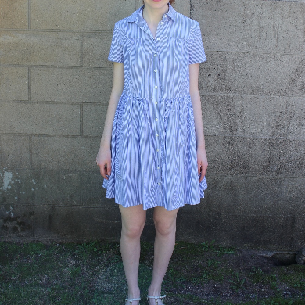 Kate Spade Broome Street Striped Shirtdress